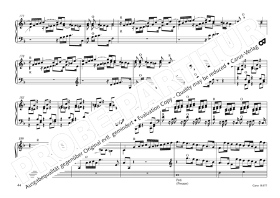 Organ music of the Hasse family Organ Solo scores gallery preview page 45