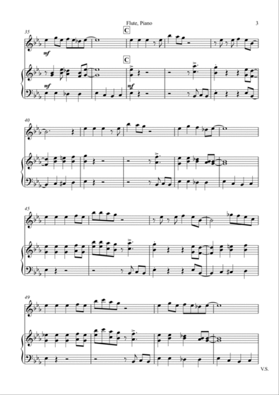 Old Joe Clark - for Flute and Piano Flute Solo scores gallery preview page 4