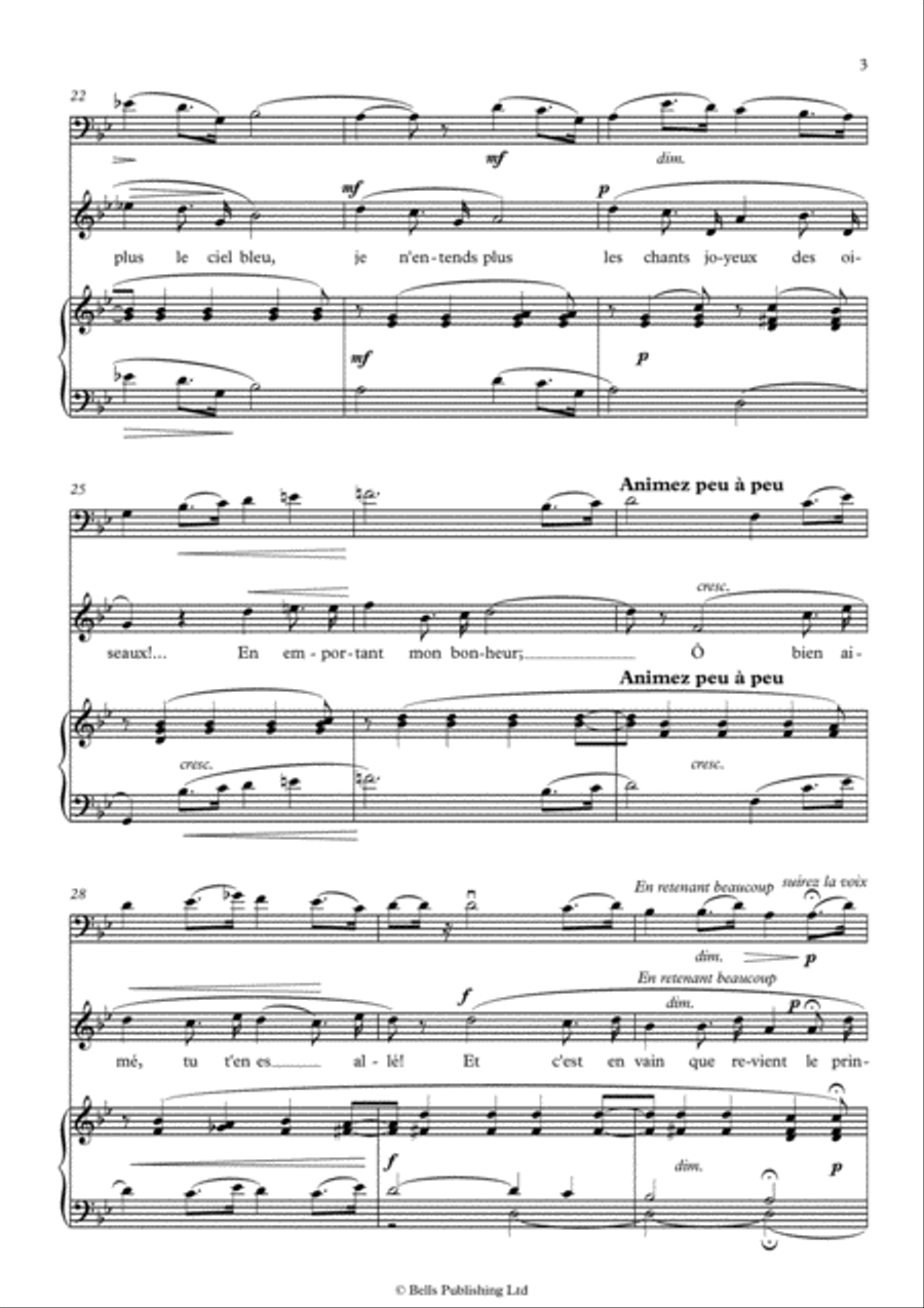 Elegie (G minor) Voice scores gallery preview page 3
