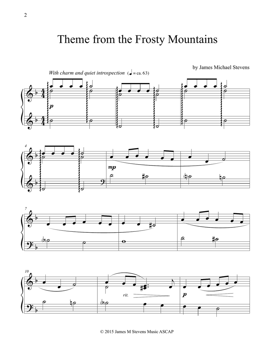 Winter Piano (original piano solos) Piano Solo scores gallery preview page 4