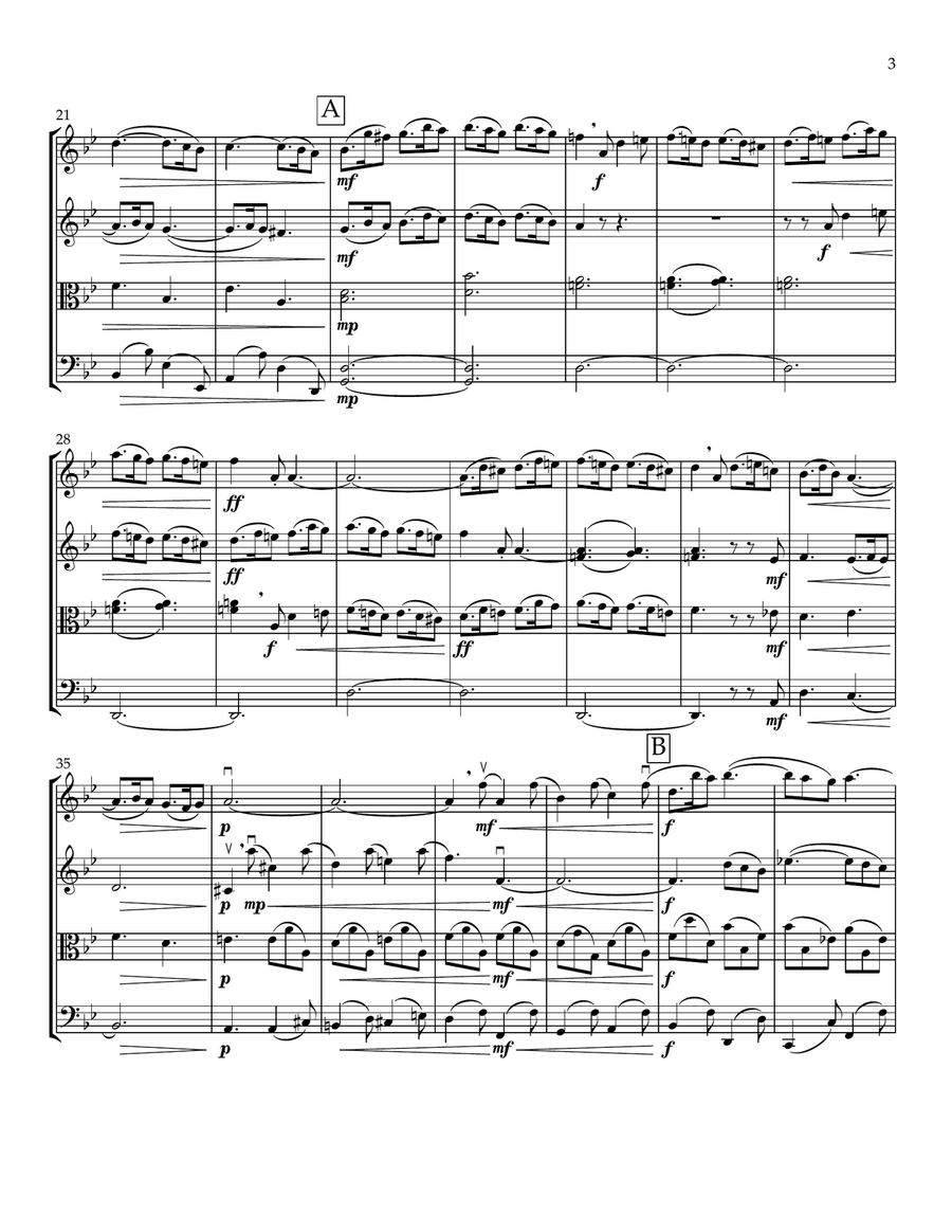 Christmas Concerto, Op. 8 String Quartet scores gallery preview page 3