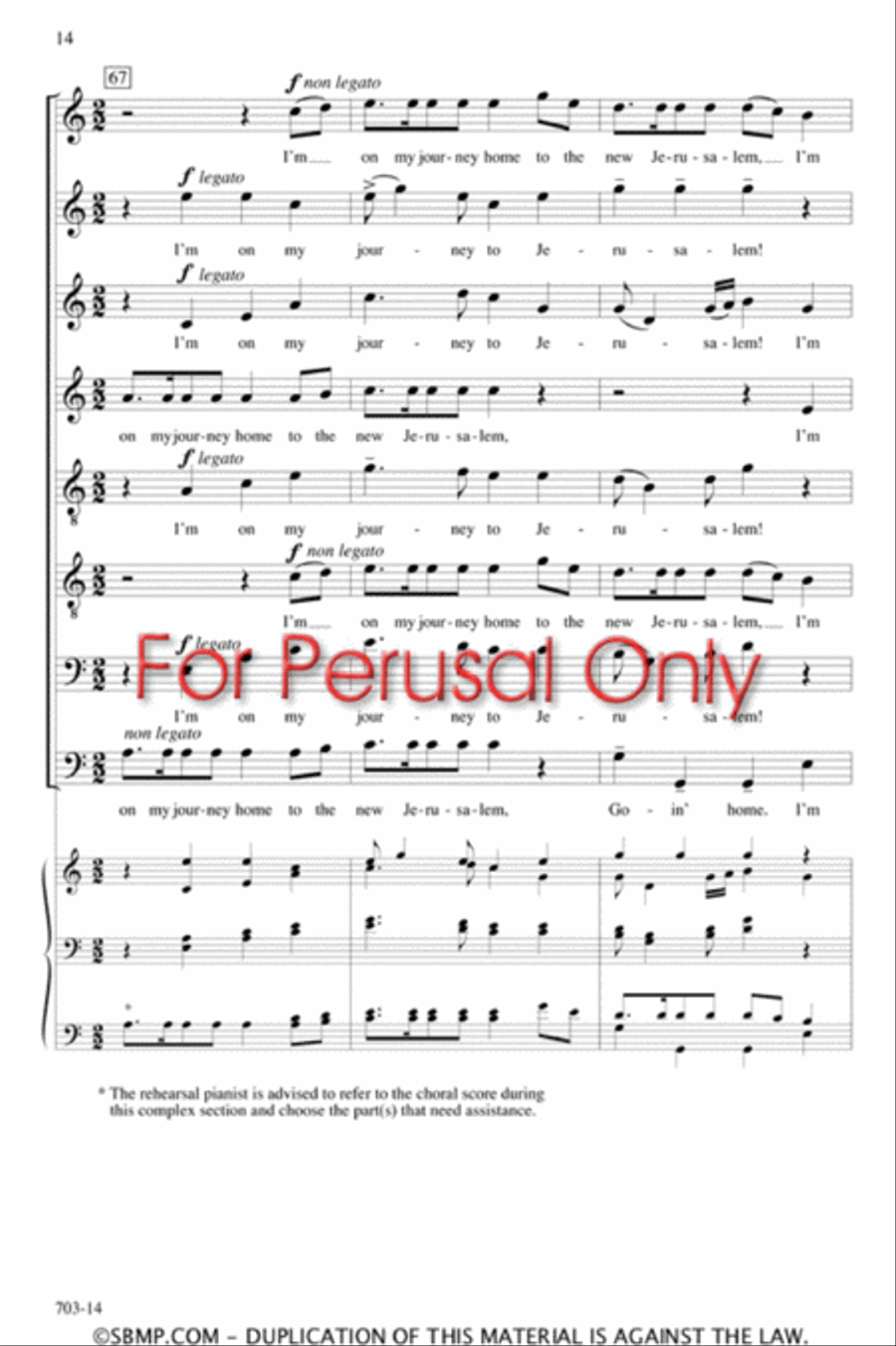 To the New Jerusalem - SATB divisi Octavo Divisi scores gallery preview page 14