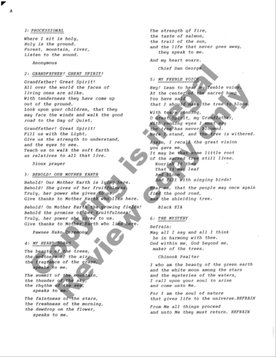 The Web of Life 4-Part scores gallery preview page 15