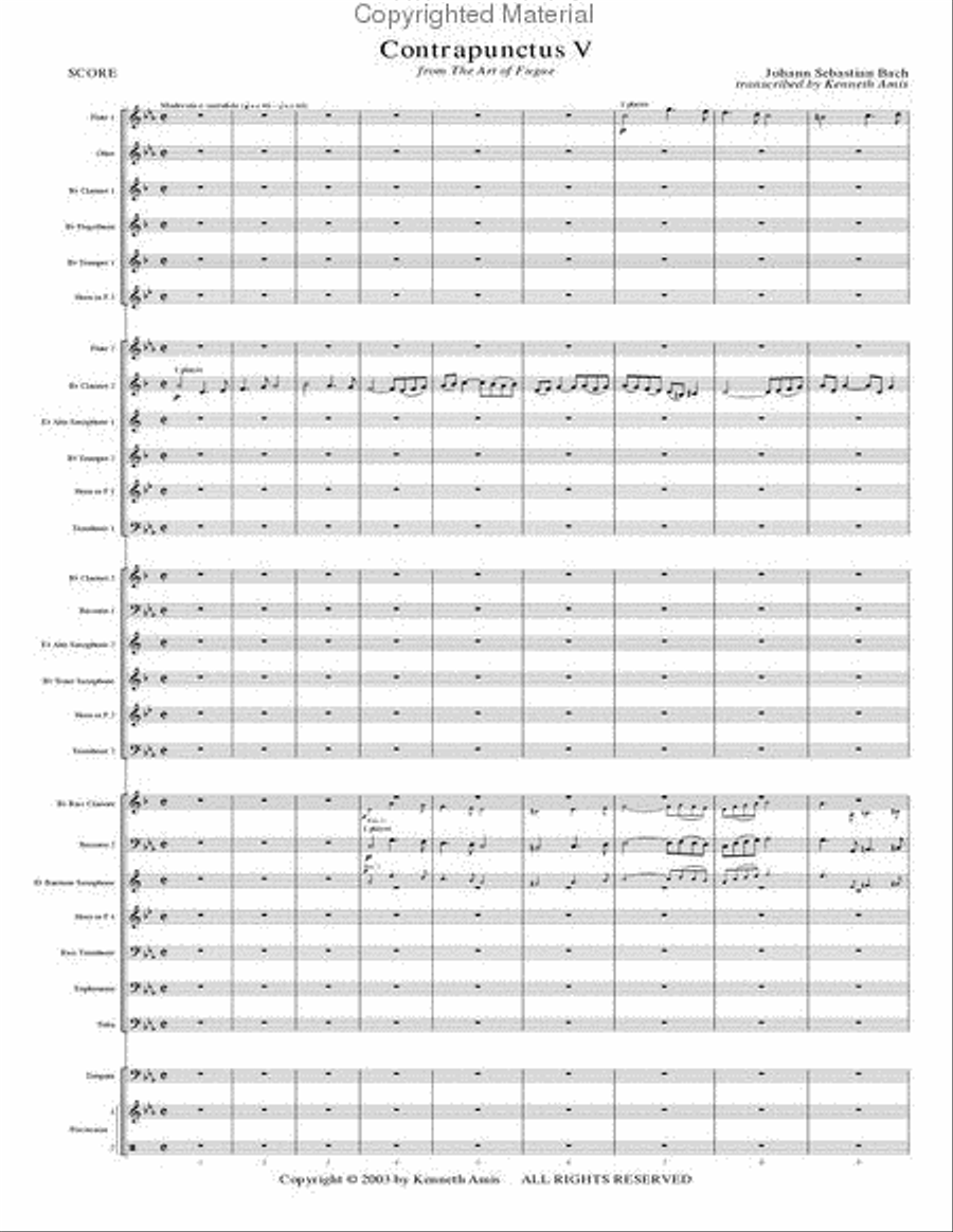 Contrapunctus 5 - STUDY SCORE ONLY image number null