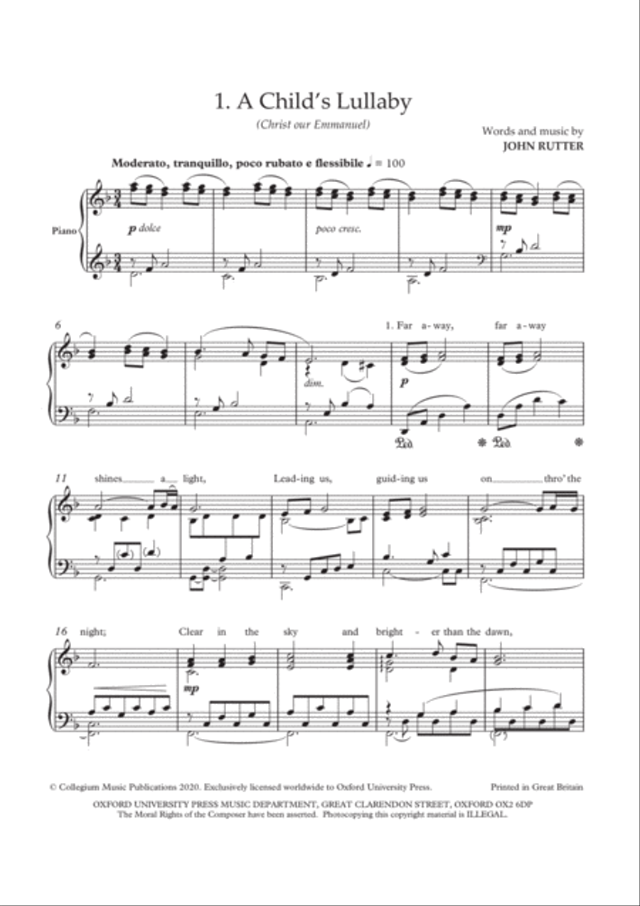 The John Rutter Christmas Piano Album Piano Solo scores gallery preview page 4