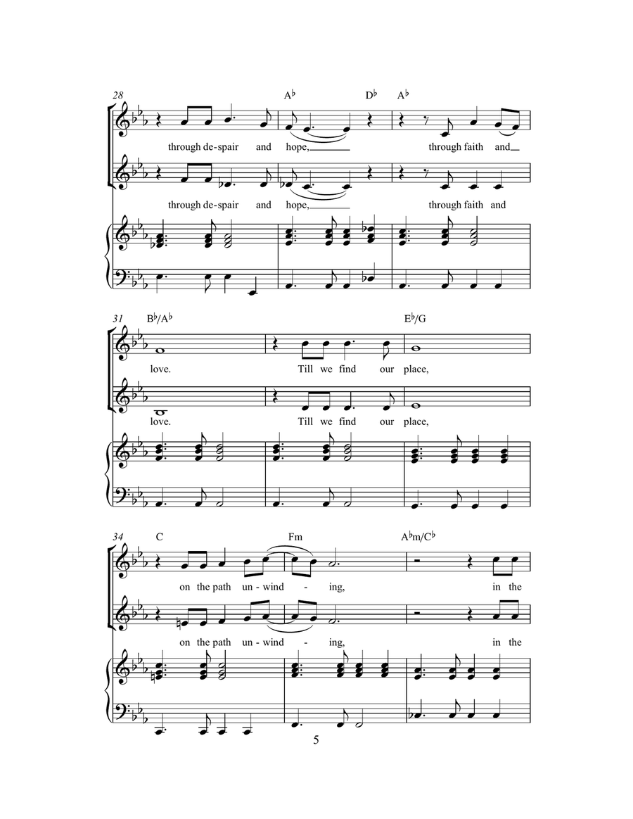 Circle Of Life (from The Lion King) (arr. Rick Hein) 2-Part scores gallery preview page 5