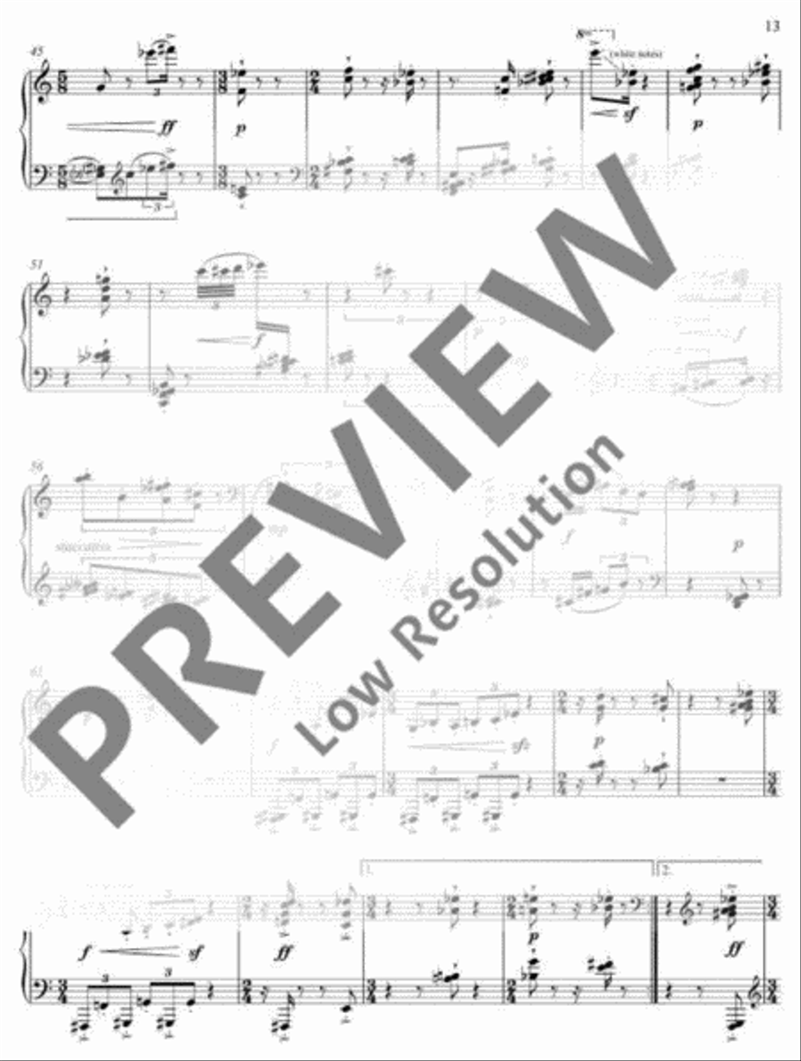 Three Japanese Miniatures Piano Solo scores gallery preview page 16