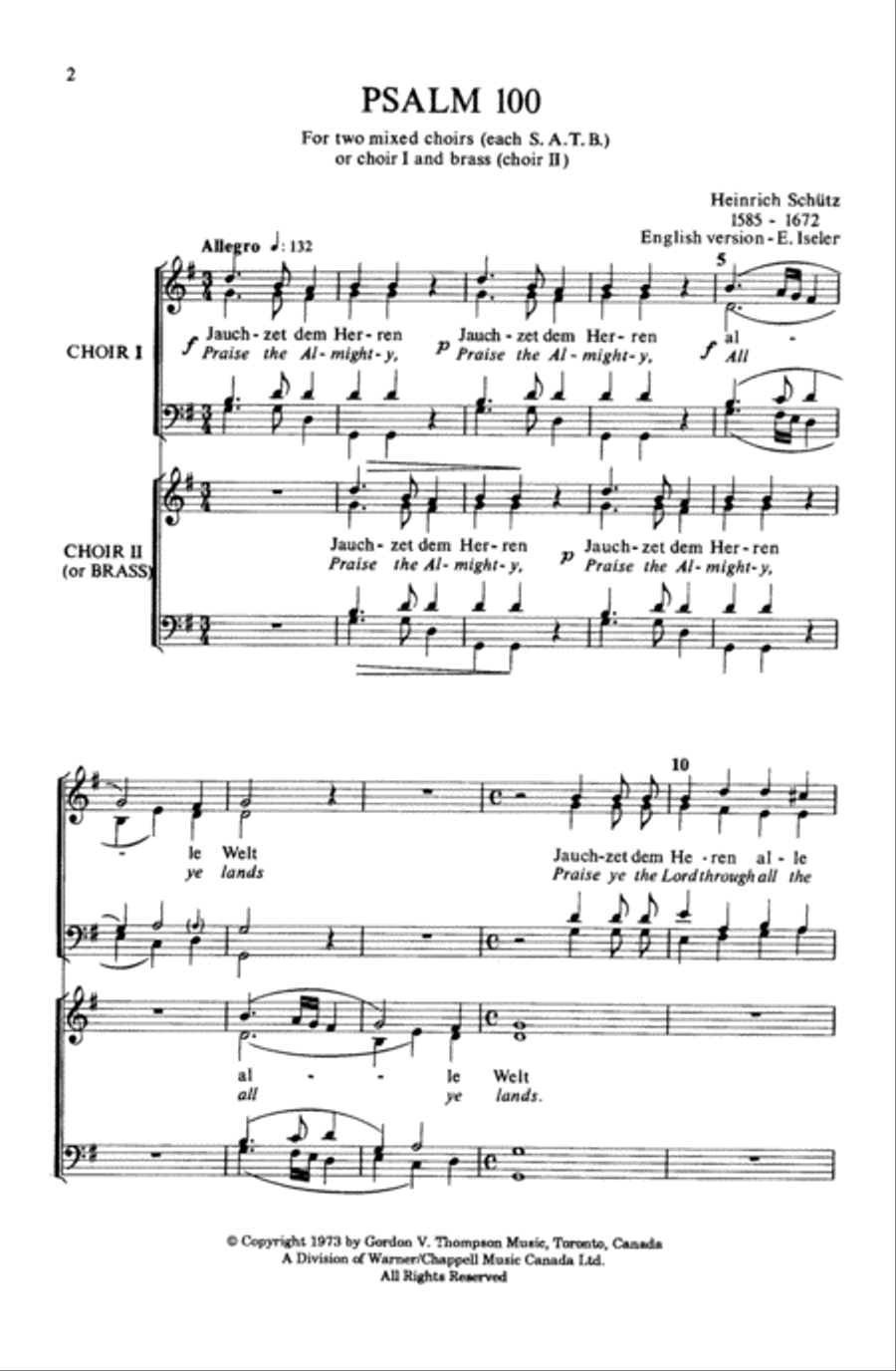 Psalm 100 Psalm 100 4-Part scores gallery preview page 4