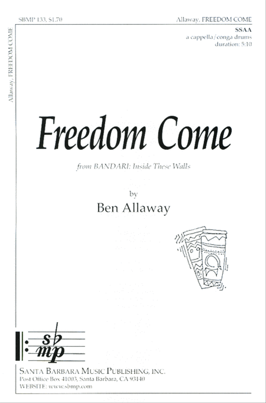 Freedom Come - SSAA Octavo SSAA scores gallery preview page 1