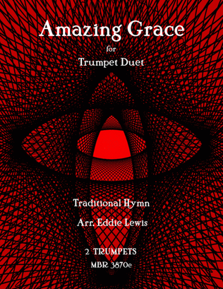 Book cover for Amazing Grace for Trumpet Duet Arr. by Eddie Lewis