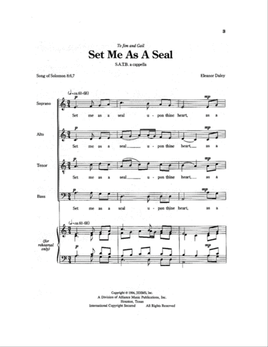 Set Me as a Seal 4-Part scores gallery preview page 4