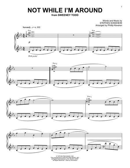 Not While I'm Around (from Sweeney Todd) (arr. Phillip Keveren)