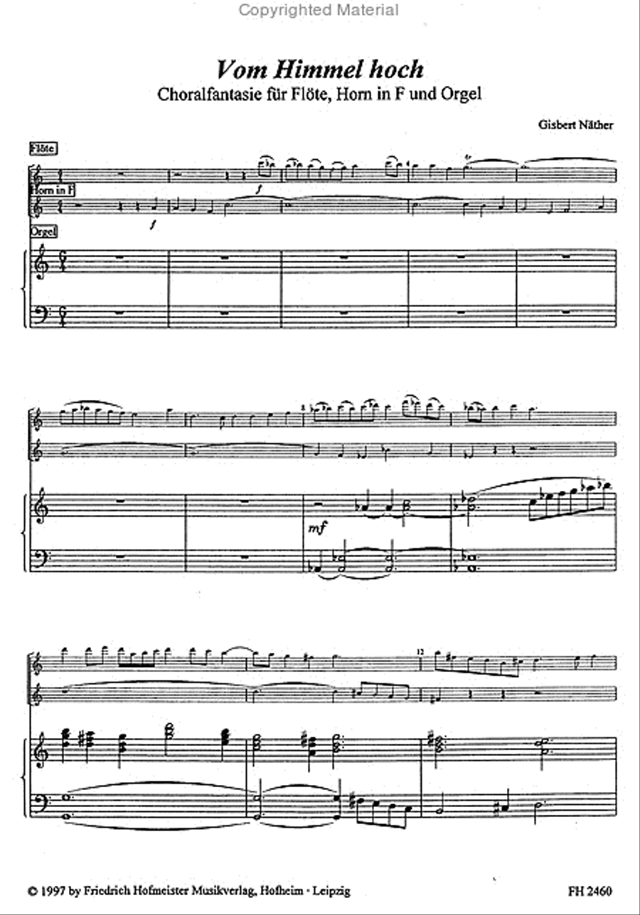 Vom Himmel hoch Flute scores gallery preview page 2