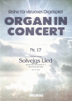 Book cover for Solvejgs Lied Aus Der Peer-gynt-suite Nr. 2 Fur Elektronische Orgel