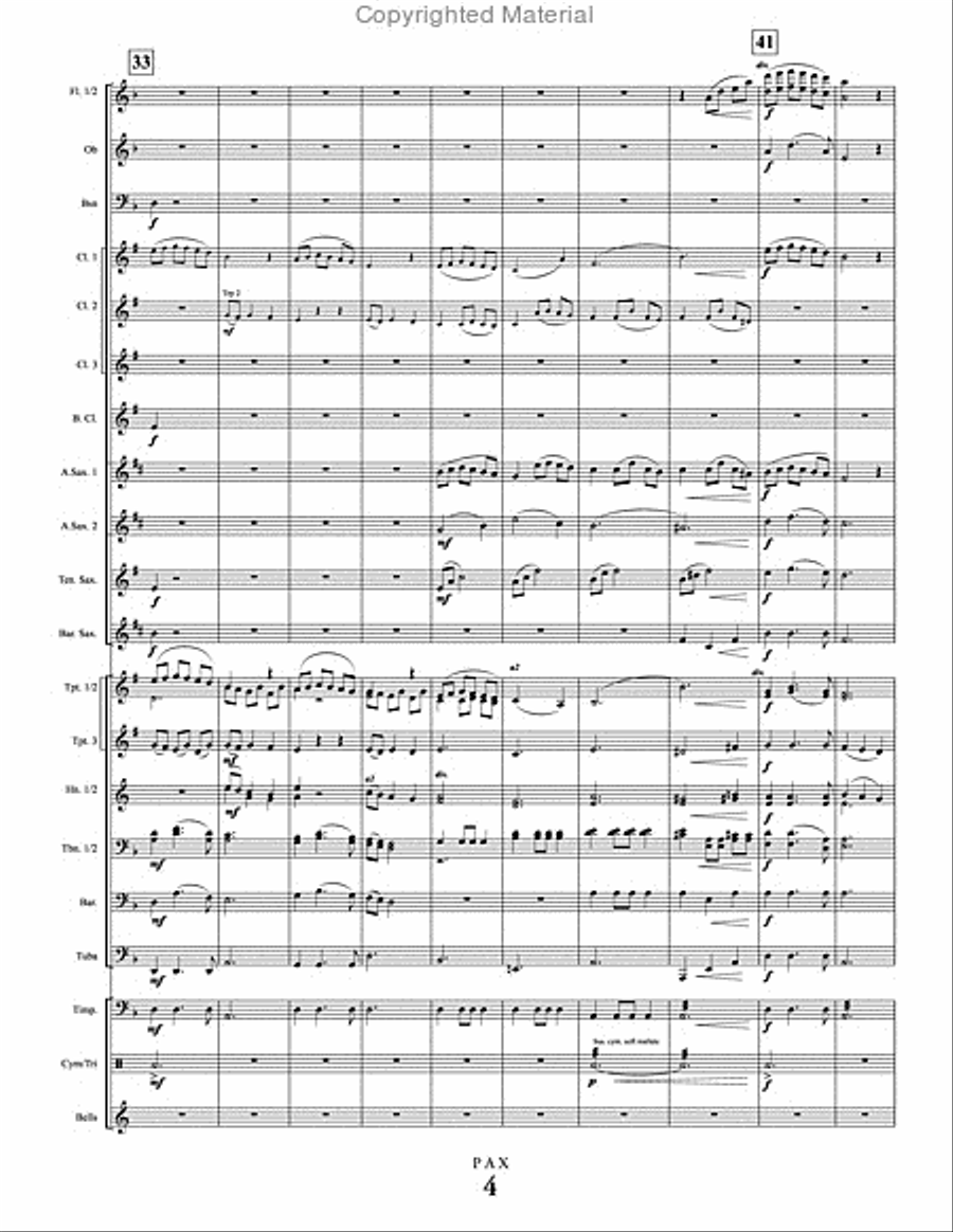 Pax Concert Band scores gallery preview page 5