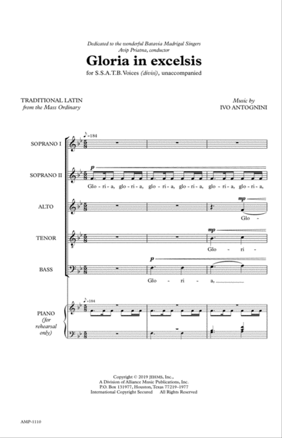 Gloria in Excelsis Divisi scores gallery preview page 2