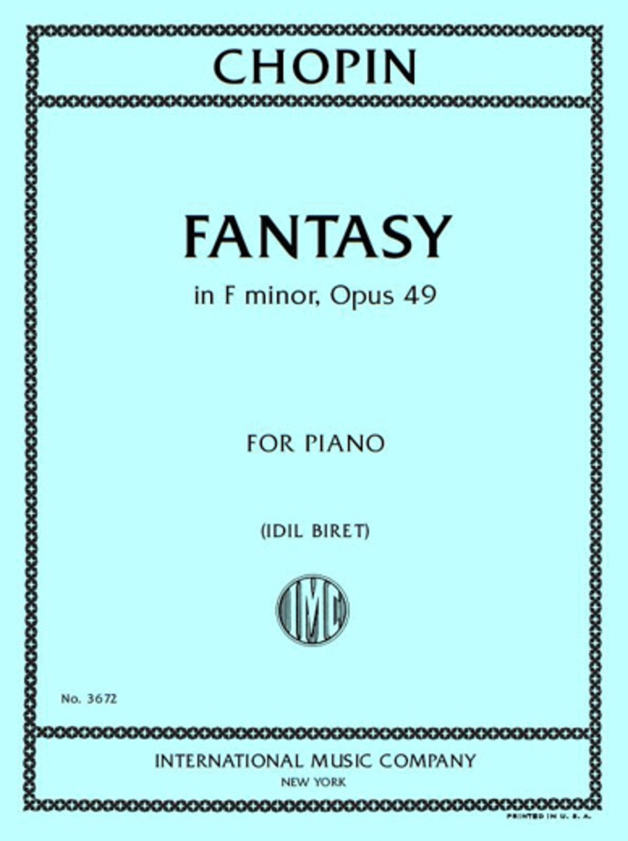 Fantasy, Opus 49 Piano Solo scores gallery preview page 1