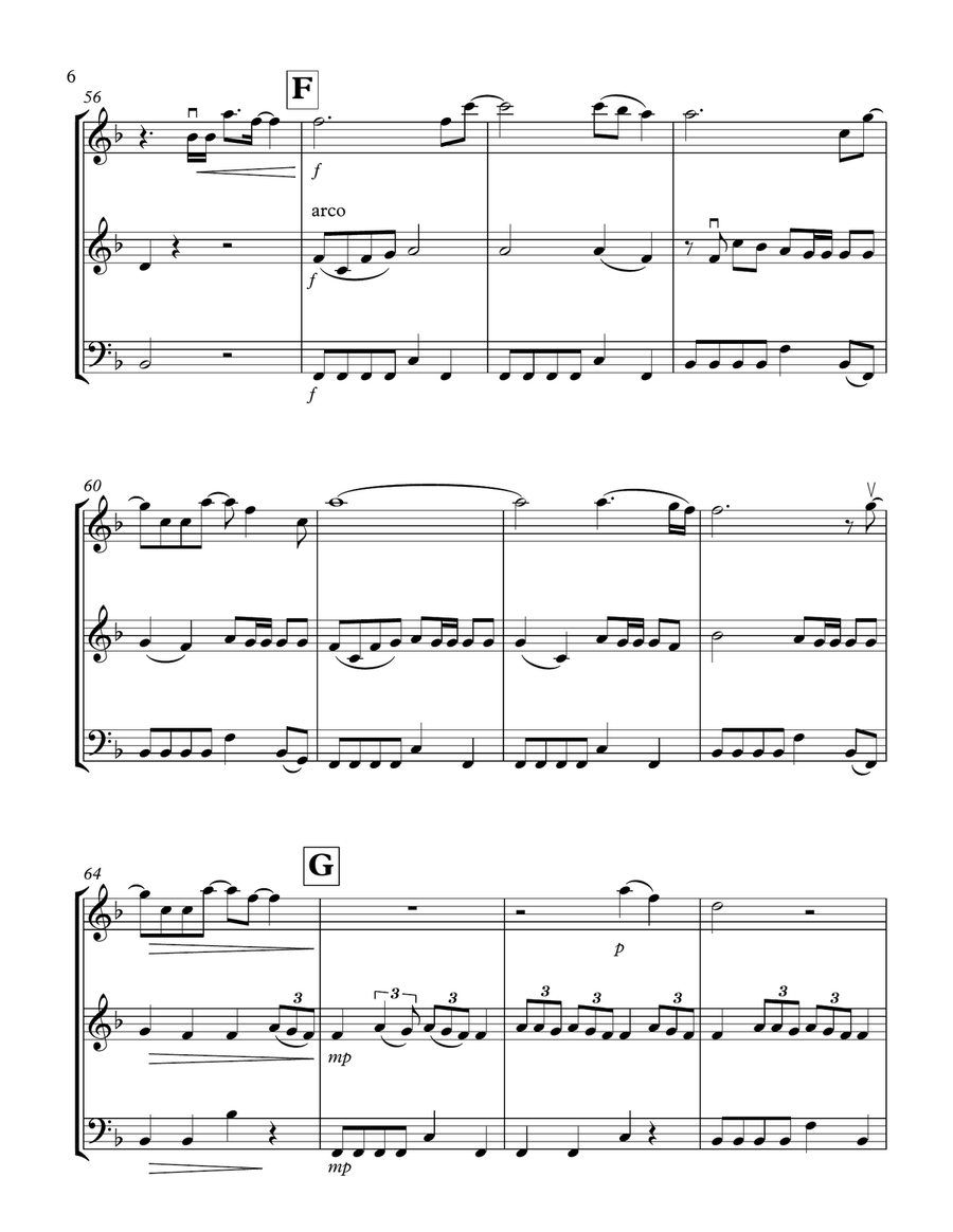 Love. String Trio scores gallery preview page 6