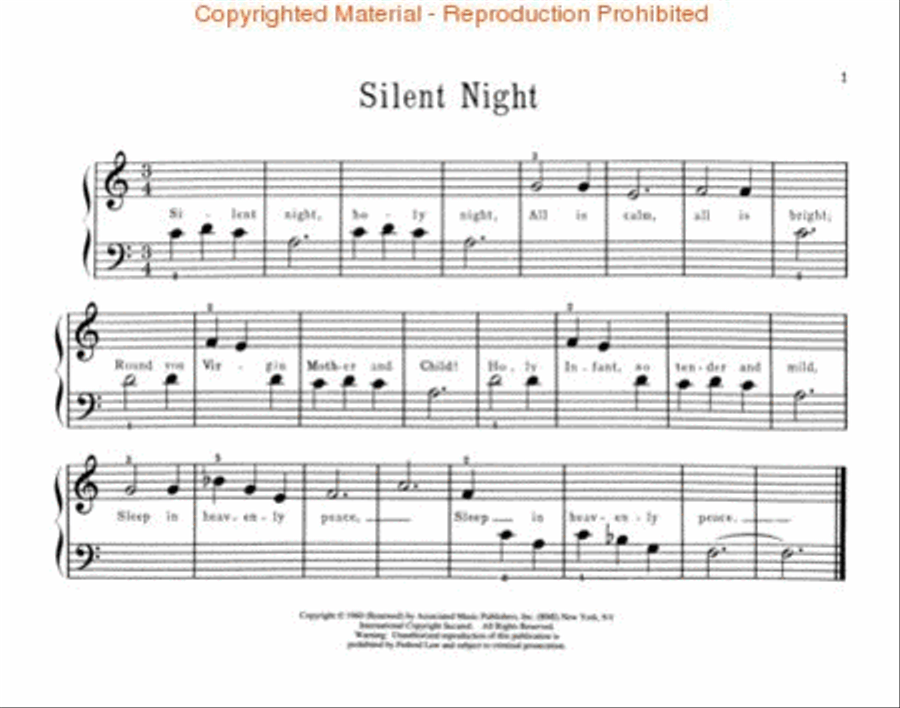 1st Christmas at the Piano Easy Piano scores gallery preview page 2