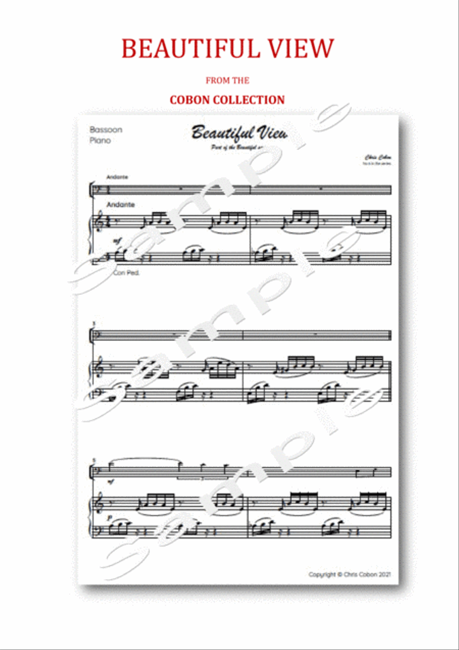 No.6 Beautiful View (Bassoon) Bassoon Solo scores gallery preview page 3