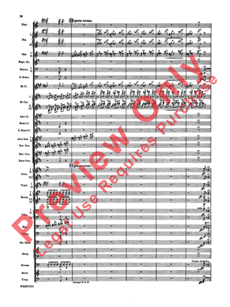Rhapsody in Blue Concert Band scores gallery preview page 31