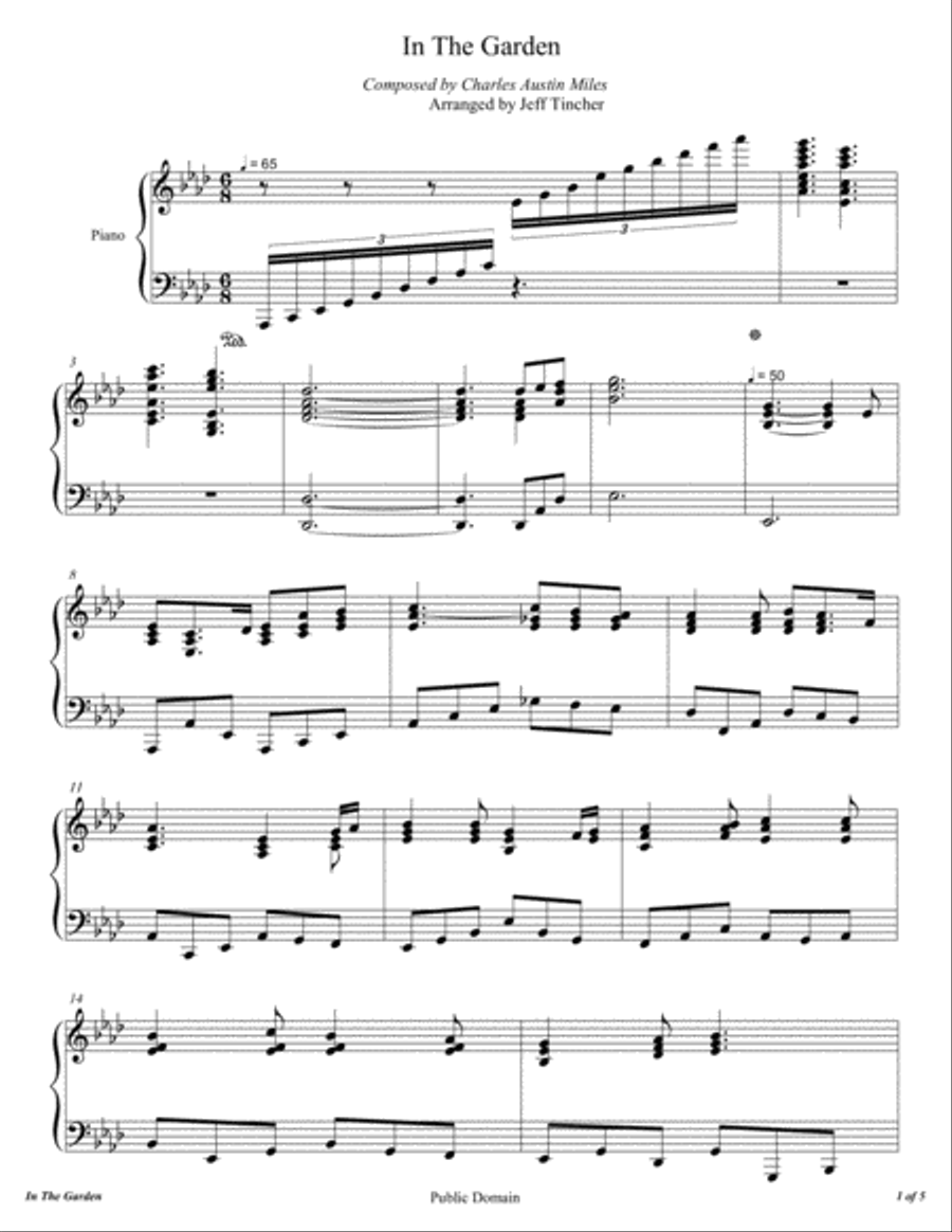 In The Garden In The Garden Piano Solo scores gallery preview page 2