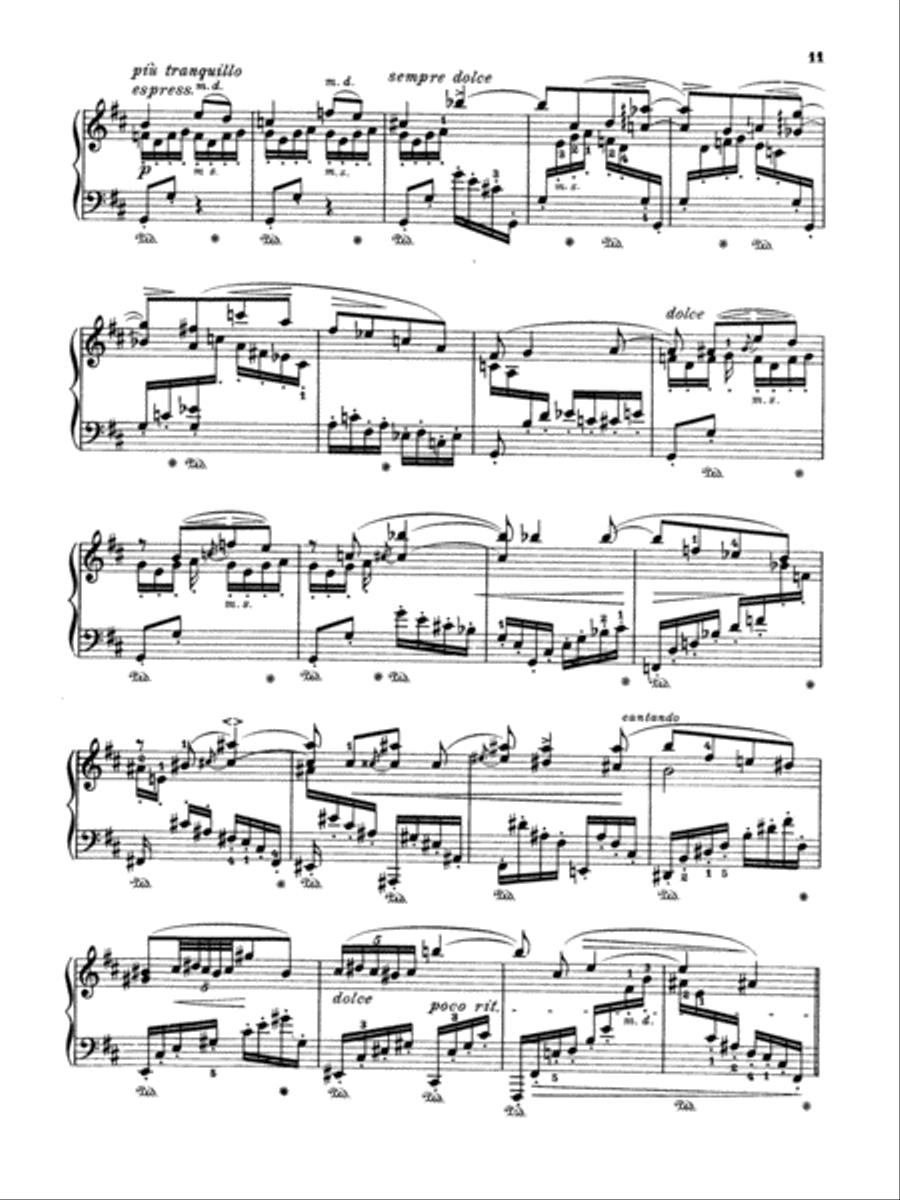 Brahms: Piano Works (Volume II: Op. 76-119 & 5 Etudes) Piano Method scores gallery preview page 3
