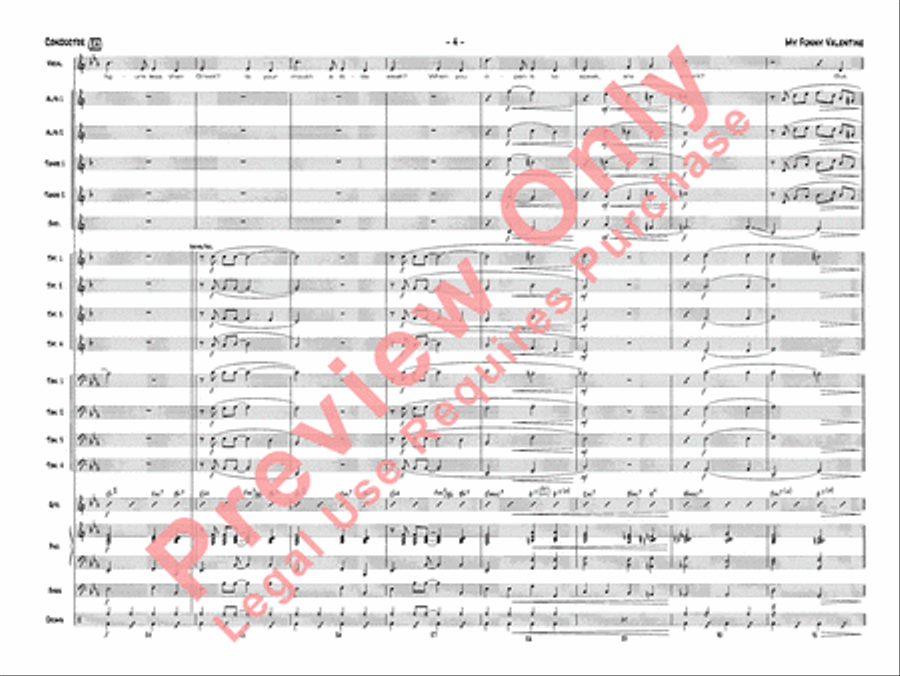 My Funny Valentine Jazz Ensemble scores gallery preview page 7