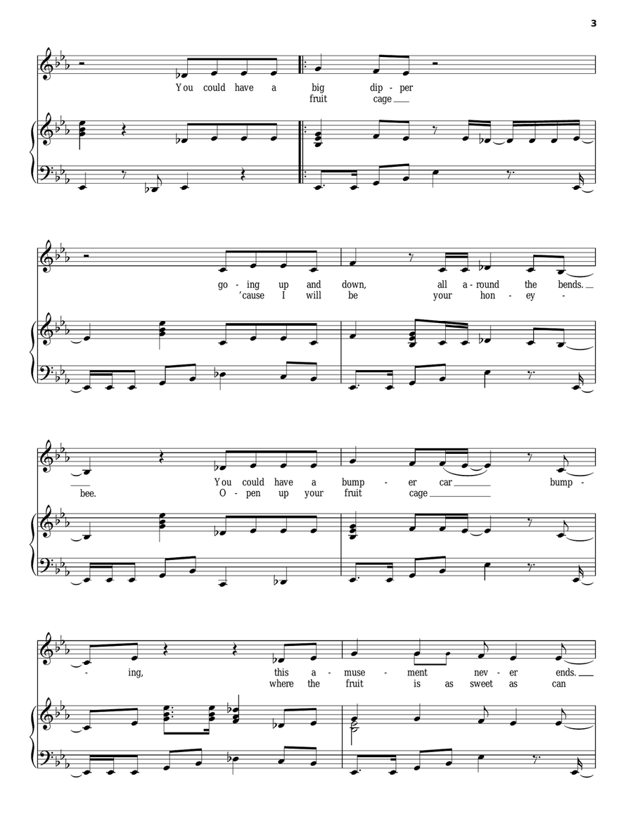Sledgehammer Piano, Vocal, Guitar scores gallery preview page 3