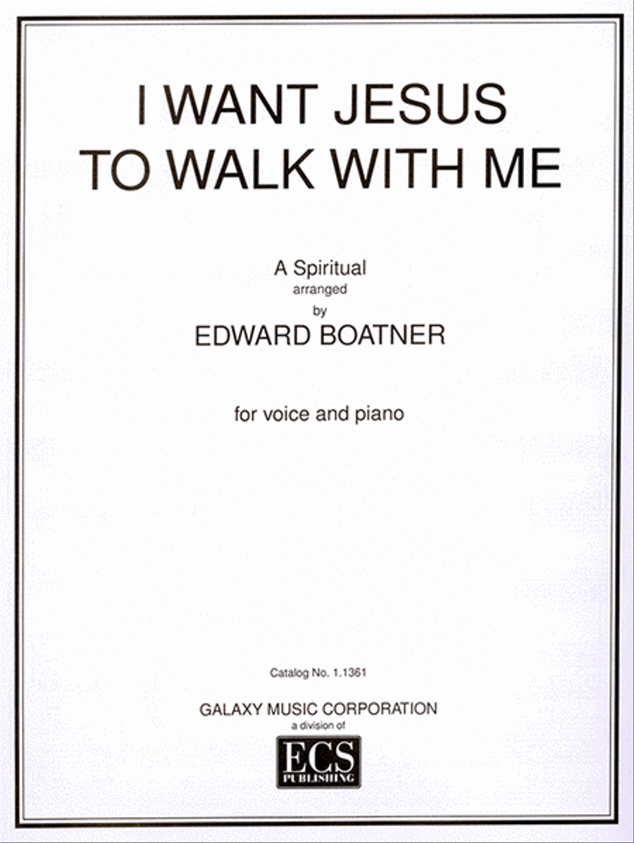 I Want Jesus to Walk with Me Low Voice scores gallery preview page 1