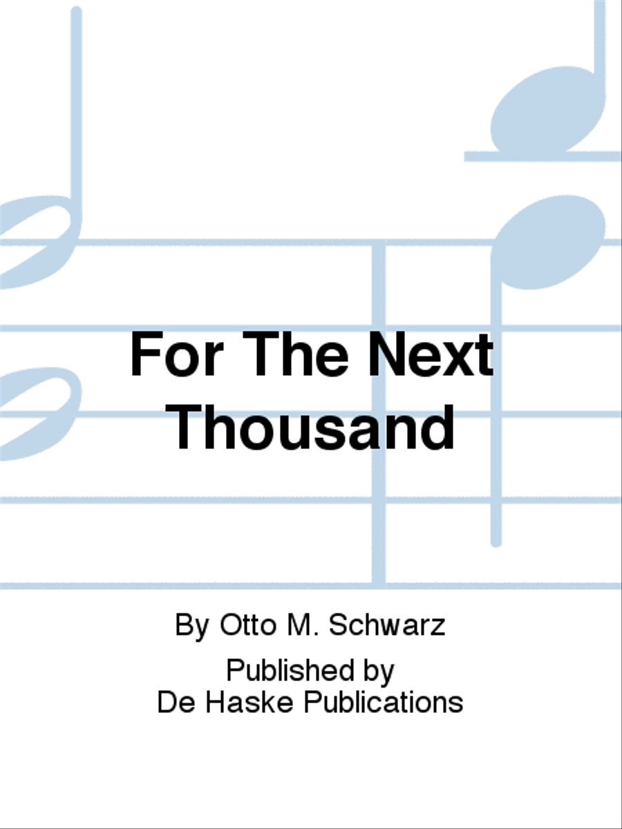For The Next Thousand Concert Band scores gallery preview page 1