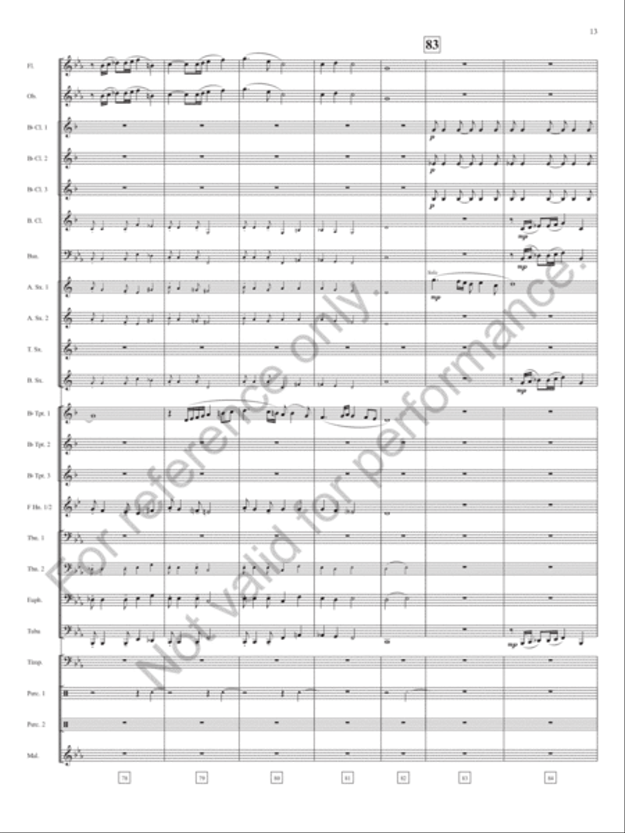 Praeludium Praeludium Concert Band scores gallery preview page 14