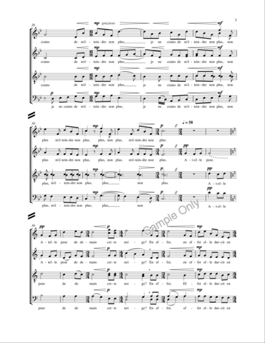 Mesange 4-Part scores gallery preview page 4
