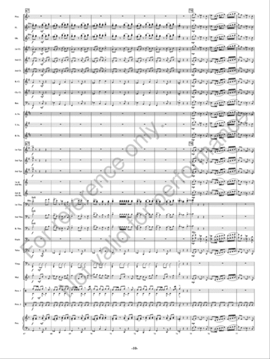Summer Nights Concert Band scores gallery preview page 11