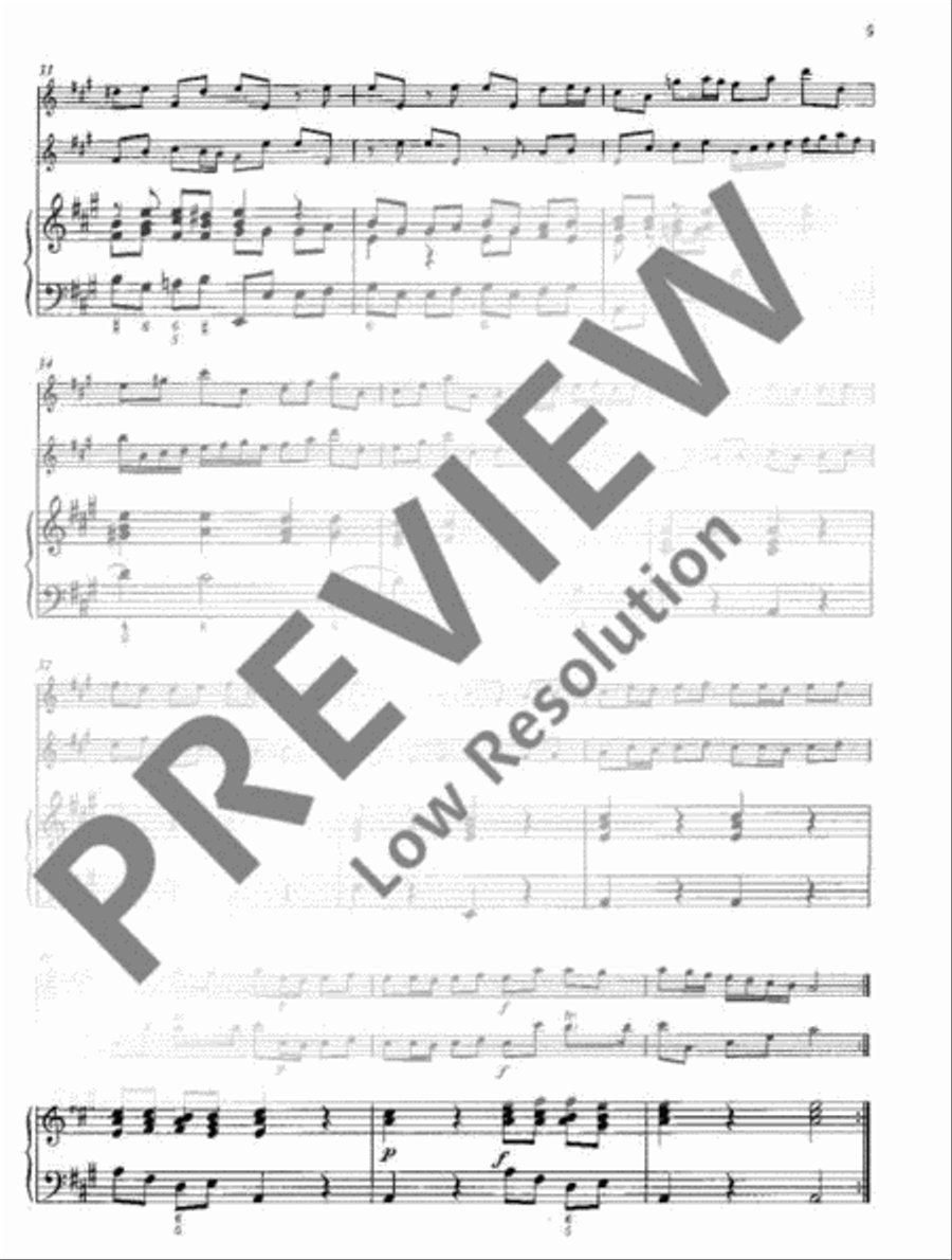 Concerto A major Flute scores gallery preview page 6
