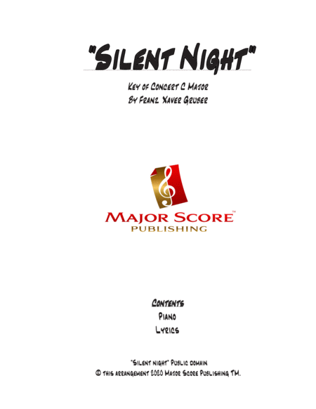 Silent Night - Solo Piano (C Major) image number null