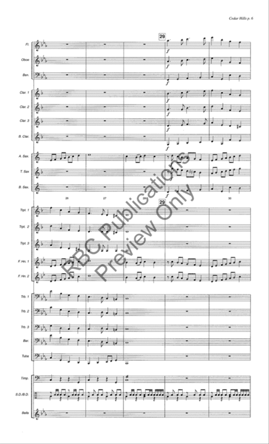 Cedar Hills Cedar Hills Concert Band scores gallery preview page 9