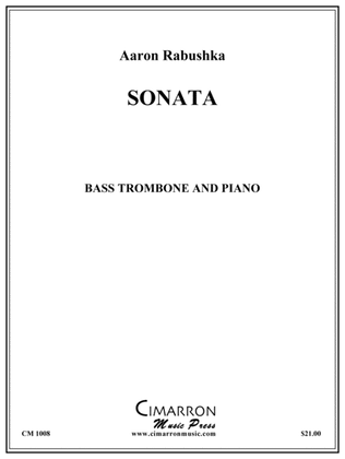Book cover for Sonata for Bass Trombone