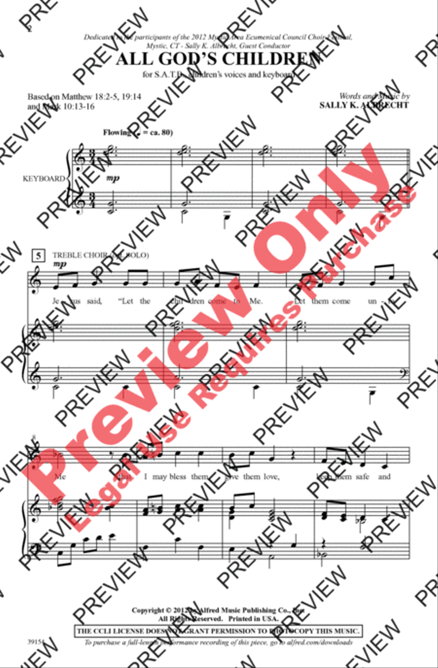 All God's Children All God's Children 4-Part scores gallery preview page 2