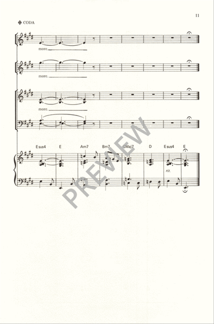 Now the Feast and Celebration 4-Part scores gallery preview page 13