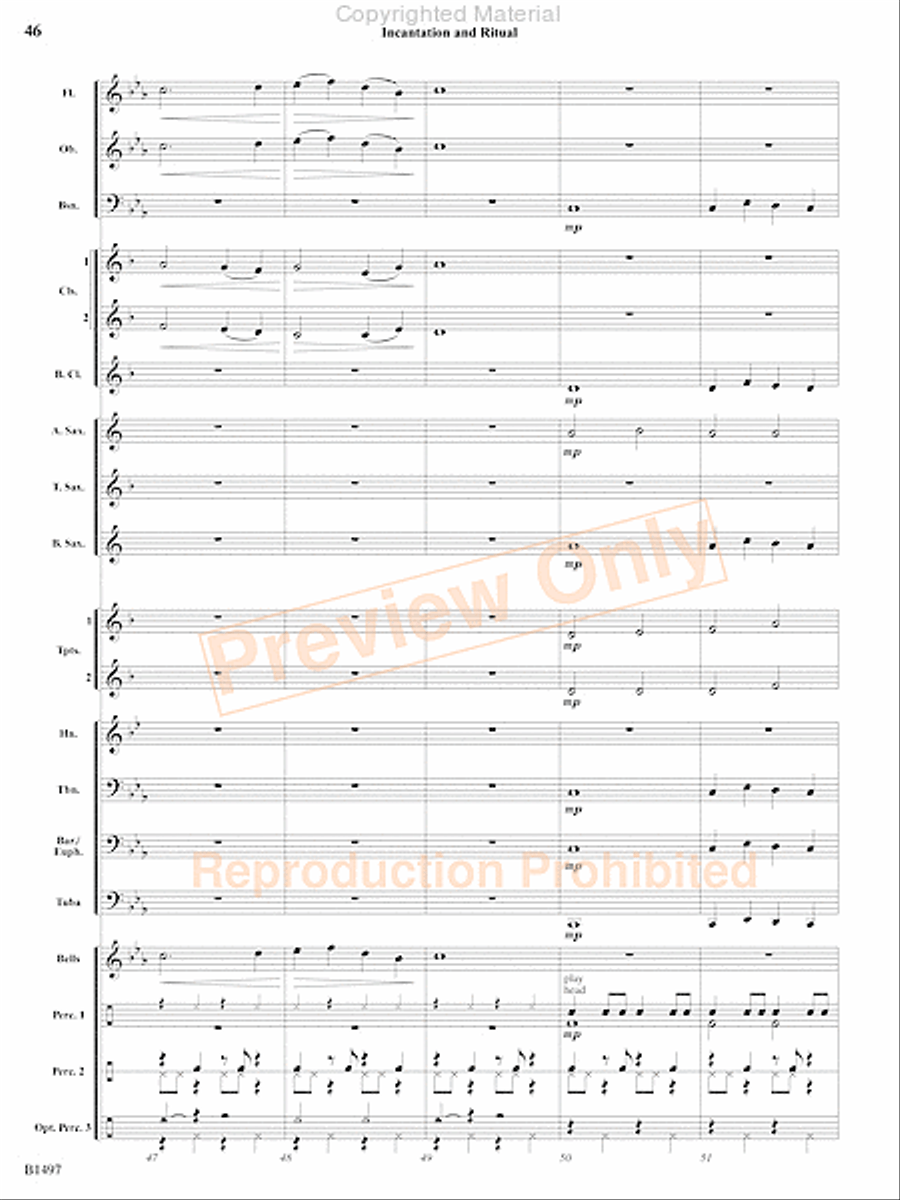 Curtain Up! Concert Band scores gallery preview page 43