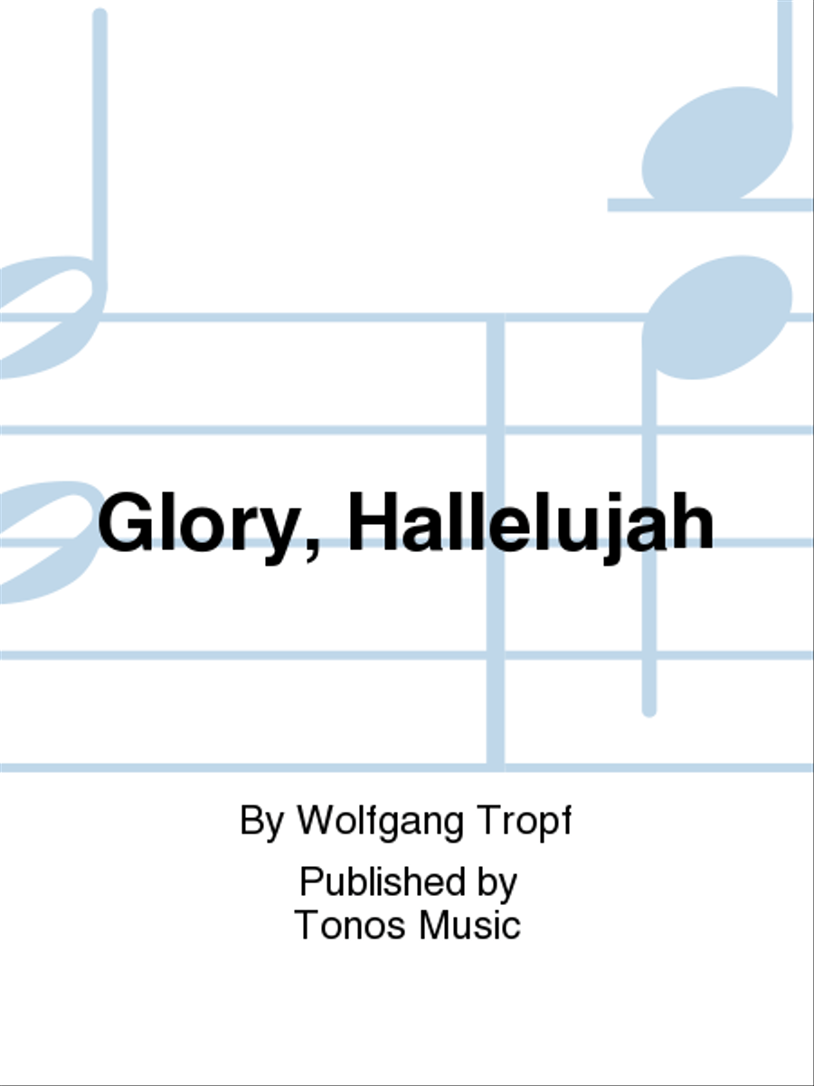 Glory, Hallelujah Glory, Hallelujah TTBB scores gallery preview page 1