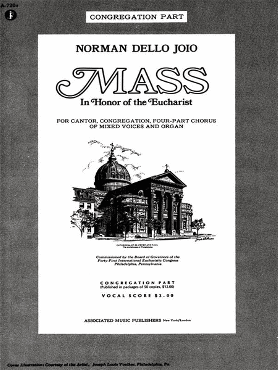 Eucharist Mass - Congregationset Of Congregation Parts Choir scores gallery preview page 1