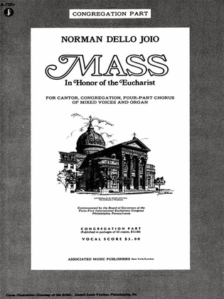 Eucharist Mass - Congregationset Of Congregation Parts