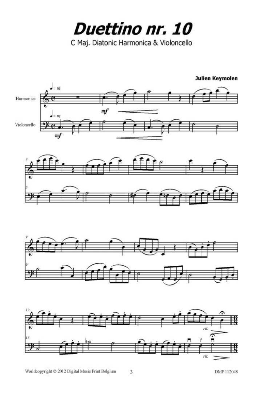 Duettino Nr 10 Cello scores gallery preview page 2