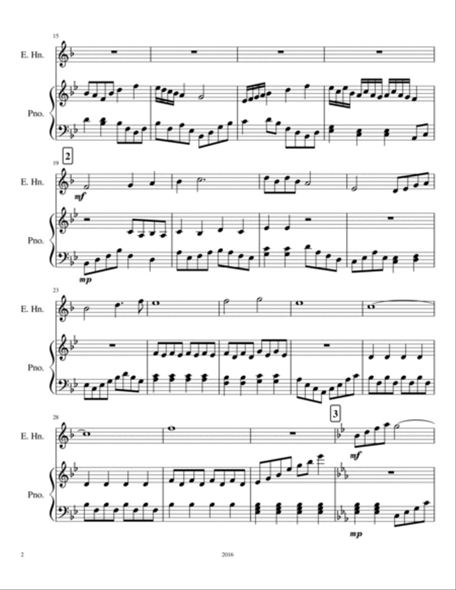 The Fox in the Woods English Horn scores gallery preview page 2