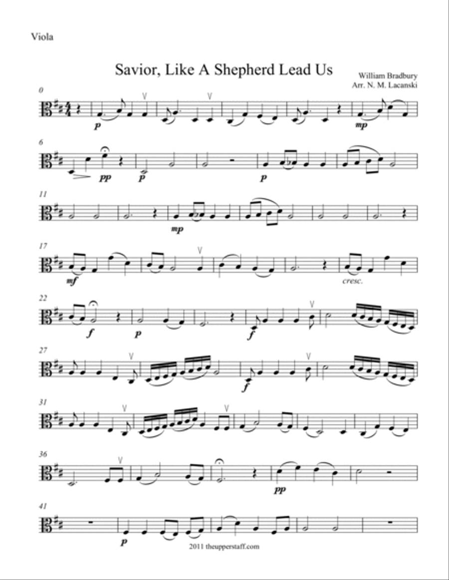 Savior Like a Shepherd Lead Us String Orchestra scores gallery preview page 5