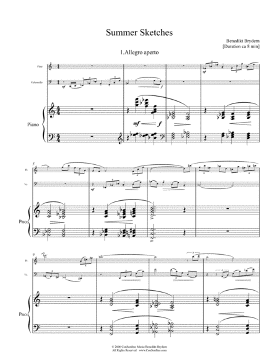 Summer Sketches Flute scores gallery preview page 2