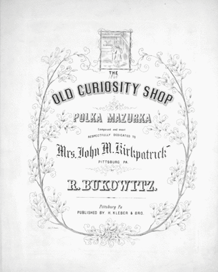 The Old Curiosity Shop. Polka Mazurka