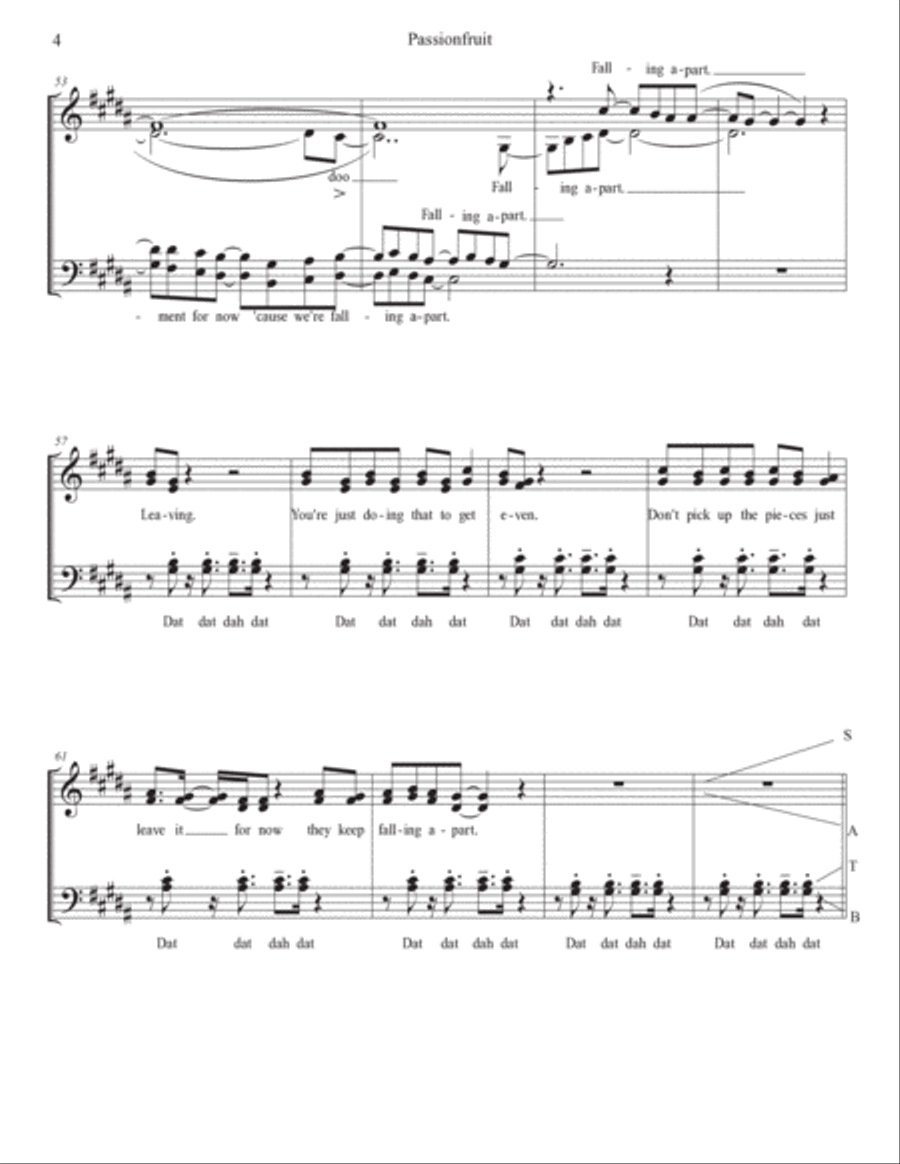 Passionfruit 4-Part scores gallery preview page 4
